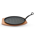 Cast Iron Sizzler plate with demountable handle